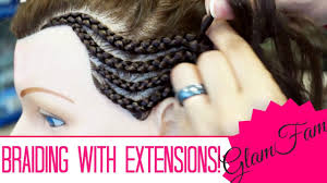 This is a perfect way to show off your beautiful hair: How To Cornrow With Weave Extensions For Beginners Youtube
