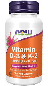 Our formulation, vitamin d3 and k2 was created to work with your calcium intake to support bone health and promote healthy arteries. Vitamin D 3 K 2 Veg Capsules Now Foods