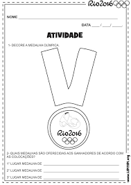 Esse desenho da medalhas olímpicas de londres para colorir esta disponivel de graça no desenhos das olimpíadas para colorir. Portal Escola 30 Atividades Olimpiadas Rio 2016 Exercicios Colorir Pintar Imprimir
