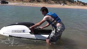 Great for practicing your balance jet skiing is a relatively accessible watersport and is easy to get into. Learning How To Ride A Stand Up Jet Ski Everybodys First Time Is Awkward Youtube