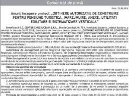 Exceptional, o autorizatie de construire poate fi atacata oricand, prin intermediul exceptiei de nelegalitate. Local Anunt Incepere Proiect Obtinere Autorizatie De Construire Pentru Pensiune Turistica Imprejmuire Anexe Utilitati Edilitare Si Sistematizare Verticala Monitorul De Suceava Miercuri 22 August 2018