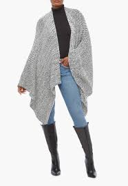 Text message offers · free shipping Heavy Knit Ruana Shoedazzle