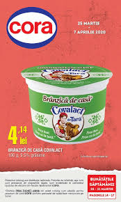 Informatii nutritionale pentru o portie de 100g: Catalog Cora Covalact 25 Martie 07 Aprilie 2020 Catalog Az