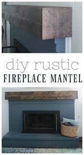 Check spelling or type a new query. Diy Rustic Fireplace Mantel The Cure For A Boring Fireplace Lovely Etc