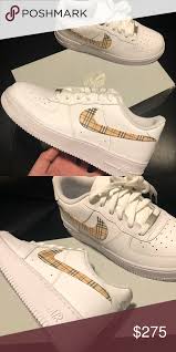 Nike Air Force 1 Burberry Nike Air Force Customs Burberry Take 2 Weeks Max To Get Made Contact Me For Any Question Check Nike Air Force Nike Nike Air