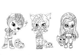 Monster high baby coloring pages pictures. All Monster High Printable Coloring Pages