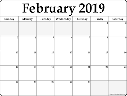 February 2019 Editable Calendar Calendar Word Free Printable Calendar Monthly Editable Calendar