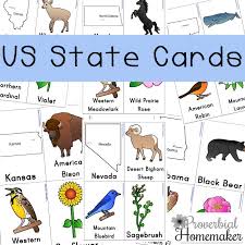 In addition to having 50 focus pages, what's also included in the 50 states unit study is the fun alphabetical order 50 states game and puzzle. Free U S State Study Printables State Flowers Bird And Trees Homeschool Giveaways