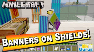 How To Put Banners On Shields In Minecraft Shield Designs Minecraft Banner Designs Banner Shield Design