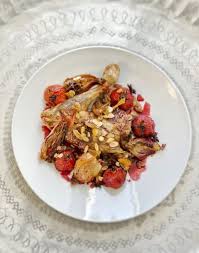 Epaule D Agneau Aux Tomates Confites Et Echalotes Recette Epaule Agneau Plat Tomates Confites