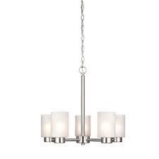 Westinghouse Sylvestre 5 Light Brushed Nickel Chandelier 6227400 The Home Depot