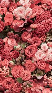 Koraalrode Bloemenmix Voor Een Uitvaart Met Een Romantische Thema Kijk Voor Meer Inspiratie Voo Bloem Achtergrond Wallpaper Achtergronden Bloem Achtergronden
