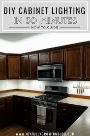 How To Add Kitchen Under Cabinet Lighting In Just 30 Minutes Cabinet Lighting Diy Over Cabinet Lighting Diy Cabinets
