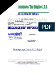 Personal carta de recomendación laboral pdf. Carta De Recomendacion Laboral