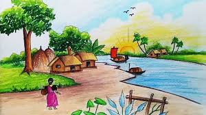 Asraya, saintly people would have discourse on the nine others, by way of hearing, meeting, and drawing analogy. How To Draw Village Scenery For Beginners Step By Step Easy Draw Social Useful Stuff Handy Tips