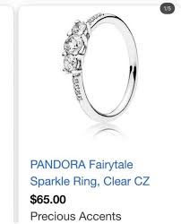 Pandora 3 Stone Diamond Ring Retail Price 65 Barely Used Rings Pandora Rings 3 Stone Diamond Ring