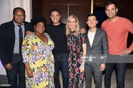 Roy Wood Jr Dulce Sloan Trevor Noah Desi Lydic Ronny Chieng And Trevor Noah Roy Wood Trevor