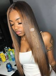 Straight Black And Blonde Weave Hairstyles Two Tone Layer Straight Lace Front Wig Tonya001 Blonde Weave Hairstyles Straight Lace Front Wigs Blonde Hair Black Girls