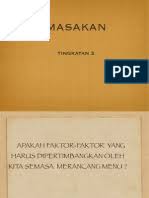 Pemilihan pasu atau bekas untuk pemasuan semula. Nota Kemahiran Hidup Tingkatan Dua Masakan