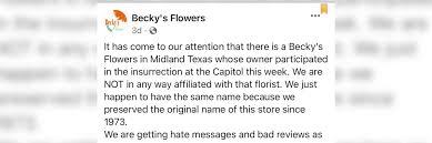 Check spelling or type a new query. Whose Flower Shop Is It Anyway How Becky S Flowers Worldwide Are Caught In Jenny Cudd S Backlash