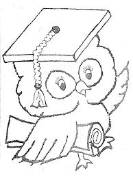 Coloring Pages For Graduation Graduation Day Is A Day That Students Always Look Forward To Whether It S High S Owl Coloring Pages Coloring Pages Owls Drawing