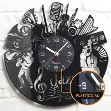 4.5 out of 5 stars. Jazz Music Clock Music Vinyl Wall Clock Music Jazz Wall Clock Musical Instrument Music Themed Vinyl