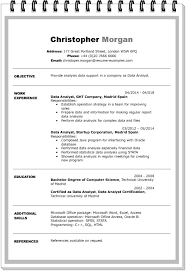 Classic Resume Template New Doc Free