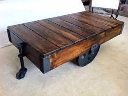 Folding midcentury bar cart drinks trolley cocktail table, french, c1950 tea and coffee trolley side serving table on wheels that folds to nothing to 2.95 inches 7.5cms faux wood fin. Diy Factory Cart Coffee Table Diy Farmhouse Coffee Table Cart Coffee Table Coffee Table Farmhouse