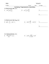 Merely said, the trigonometric identities worksheet with answers is universally compatible later any devices to read. 31 Trig Identities Worksheet With Answers Worksheet Project List