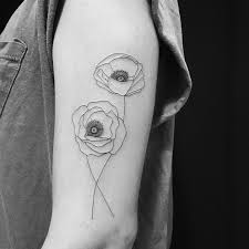 Poppy Poppies Tattoo Discreet Tattoos Line Tattoos