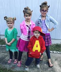 We decided we were going to be alvin and the chipmunks the day of halloween! Alvin And The Chipmunks And Chipettes Costume Cute Halloween Costumes Toddler Halloween Costumes Themed Halloween Costumes