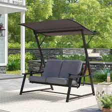 Ferry street bridge, buffalo, new york ; Andover Mills Marquette Glider Porch Swing With Stand Reviews Wayfair