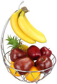 This fruit bowl set can function as a serving tray, table centerpiece, or decorative piece. Rosyline Fruit Basket Banana Holder Elegant Fruit Bowl With Banana Tree Hanger Silver Buy Online In Maldives At Maldives Desertcart Com Productid 92794498
