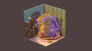 Boy Room By Iman Ar In 2020 Boy Room 3d Model Isometric