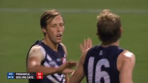 Official twitter account of the geelong geelong cats womensподлинная учетная запись @catswomens. 2016 Toyota Afl Round 17 Fremantle Dockers Vs Geelong Cats Full 15 07 2016 On Make A Gif