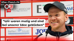 PK nach dem 1:0-Sieg gegen Regensburg mit Marian Wilhelm und Michael Wimmer 