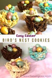 Easy Bird Nest Cookies Easter Recipe The Berry Basics Recipe Easter Recipes Easter Cookies Easy Easter Recipes