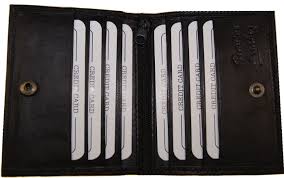 Do you have to hold it in the payment terminal's slot? Slim Mens Outside Id Genuine Leather Wallet Black 8 Slot Card Holder S Ag Wallets