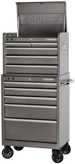 System is compatible with the husky connect cantilever toolbox and organizer. Husky 10 Drawer Mechanics Toolbox Top Bottom Tool Storage Set Metallic Silver Mechanic Tool Box Storage Sets Tool Storage
