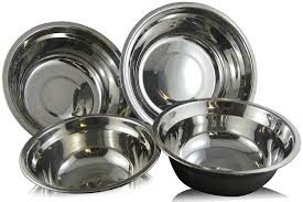 Are stainless steel mixing bowls dishwasher safe. Checkered Chef Stainless Steel Mixing Bowl Set 4 Metal Prep Bowls Dishwasher Safe Party Supply Factory
