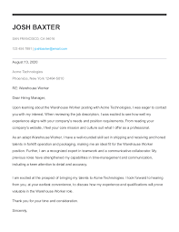 Customize this cover letter with ease using our seamless cover letter builder. Warehouse Assistant Cover Letter Jobhero