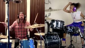 Make sure you watch till the end! Dave Grohl And 10 Year Old Nandi Bushell Just Had An Epic Drum Battle Kerrang