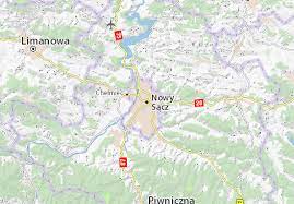 Fu fondata l'8 novembre 1292 con il nome neu sandez. Michelin Landkarte Nowy Sacz Stadtplan Nowy Sacz Viamichelin