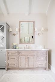 The Bathroom Vanity Is Stained White Rift Oak Sconces Are Visual Comfort See It On Home Bunch Blog Bathrooms Remodel Bathroom Design Bathroom Decor