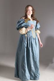 17th Century Restoration Gown Complete With Chemise Hip Roll Boned Bodice And Separate Skirt 17th Century Fashion Historical Dresses 17th Century Clothing