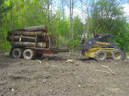 skid steer tire chains in forestry and