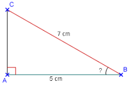 Cosinus D Un Angle Aigu Dans Un Triangle Rectangle