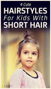 If you're spoilt for choices, check out our list of bob haircuts for kids. 4 Simple Hairstyles For Kids With Short Hair