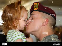 Military deployment homecoming daughter hi-res stock photography and images 