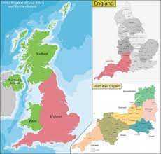 O mapa principal é aquele. Mapa De Inglaterra Vector Premium